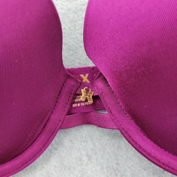 Savage X Fenty Bra Womens 34C Purple Underwired T Shirt - Picture 2 of 9